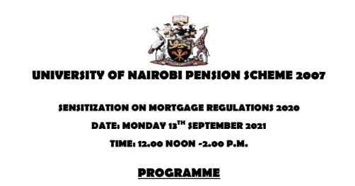 Virtual Sensitization Forum on 13.09.2021 - Mortgage Regulations 2020