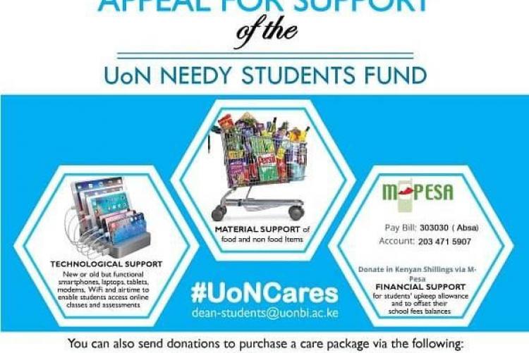 Support appeal for the needy students