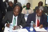 Universities union representatives signing the CBA 2017-2019 at long last