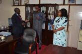 Reg Admin and members from Garissa university during in the administration department