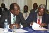 Signing of the CBA by all union  representives at Jacaranda Hotel