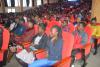 Fisrt year students waiting for the arrival of the Vice Chancellor