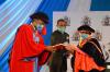 The swearing in process of Prof. Kiama in progress