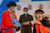 Father kaigua the University of Nairobi chaplaincy representing the presence  of God in the installation  process