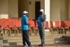 Staff ready for the Vice-Chacellor's address