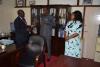 Reg Admin and members from Garissa university during in the administration department